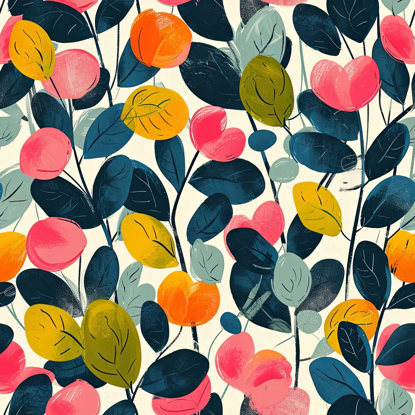 Graceful Florals — seamless pattern tile