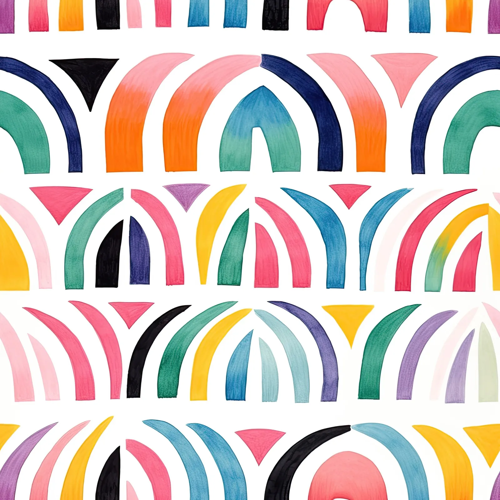 Painted Arches — seamless pattern tile