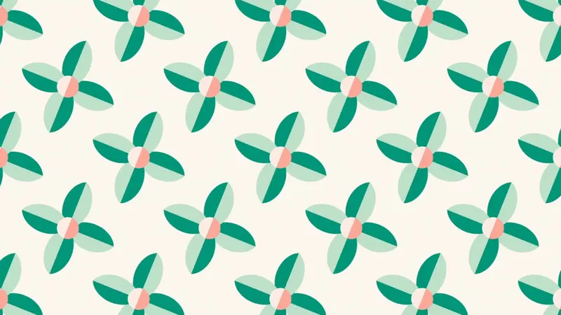 Whirling Blooms — a hand-drawn pattern set in motion